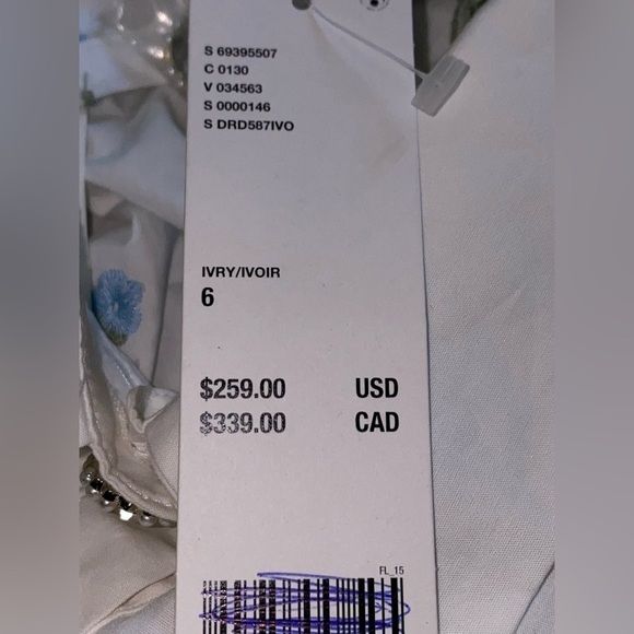 Urban Outfitters Sister Jane Women Lapris Shell Embroidered Shirtdress Midi M EW - Picture 5 of 11